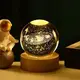 Ночник светильник 3D Хрустальный шар Д6 Космос Солнечная система 13404