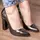 Туфли женские Fashion Flute 3134 39 размер 24,5 см Бронзовый