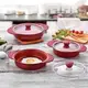 Набор посуды OMS 3015-Red 12 предметов красный