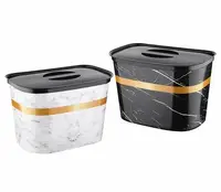 Бак мусорный Arslankaya Plastik Мрамор AR-419 6 л 27х20х18 см