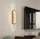 Современный длинный потолочный светильник LED для комнаты кухни ванной 26784 Коричневый 5х12х60 см.