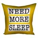 Подушка c принтом габардиновая Need more sleep 40x40 (4P_22O013)