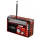 Радиоприёмник колонка с радио FM USB MicroSD и фонариком Golon RX-381 на аккумуляторе Красный