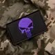 Набор шевронов 2 шт с липучкой Punisher Череп Карателя фиолетовый 5х8 см вышитый патч нашивка шеврон Каратель