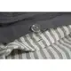 Постельное белье со льна Lotus Home - Karlin stripe linen антрацит евро