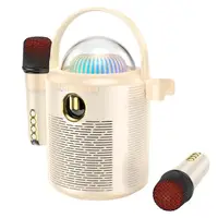 Акустика-караоке HOCO Pearlescent BT speaker with 2mic BS59 |BT5.1, TWS/TF/AUX, 5h|