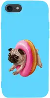 Чехол-накладка TOTO Matt TPU 2mm Print Case Apple iPhone 7/8/SE 2020 #34 Dog Donat Sky Blue
