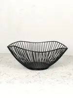 Фруктовниця DecorArt "Напівхвилька" 26x10 см чорний