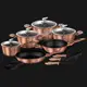 Набор кухонной посуды Rosegold СolleСtion 15 пр Berlinger Haus BH-1224-N