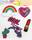 Набор термонаклеек YES Fashion peep Rainbow Lipstick 554326