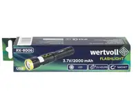 Ліхтар магнітний WERTVOLL 8 режимів, LED+WHITE/RED/BLUE IP44, Li-ion 2000 mAh/t (RX-8006)