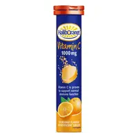 Витамины и минералы Haliborange Vitamin C 1000 mg, 20 шипучих таблеток Апельсин