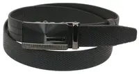 Мужской кожаный ремень под брюки Skipper 1072-35 черный 3,5 см