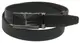 Мужской кожаный ремень под брюки Skipper 1072-35 черный 3,5 см