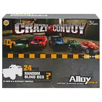 Набор металлических машинок-сюрпризов "Crazy convoy" (24 шт)
