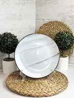 Тарелка обеденная Intrendo Maritimo Golden rim white IN0026ANT 26.5 см белая