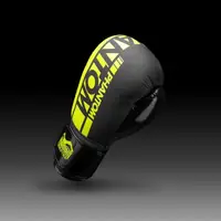 Рукавиці боксерські Phantom APEX Elastic, Black/Neon Yellow 12 унцій