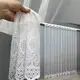 Готовая тюль (3х2,7м.) "Грек-сетка" с вышивкой и люрексом. Цвет белый. Код 1656т 42-0628