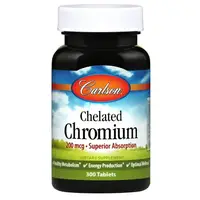Витамины и минералы Carlson Labs Chelated Chromium, 300 таблеток