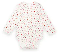 Полукомбинезон детский для девочки длинный рукав GABBI BD-22-1-5 Love Белый на рост 86 (13210)