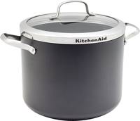Каструля с крышкой KitchenAid Aluline CC001258-001 24 см 8 л черная