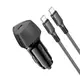 Адаптер автомобильный BOROFONE Solid single-port PD30W car charger C to C set BZ31B |1Type-C, 30W/3A, PD/QC|