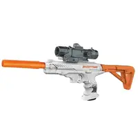 Автомат Shooting Elite стреляет орбизами и мягкими шарами, встроен аккумулятор, разборочный пример, глушитель. Multicolor (149738)