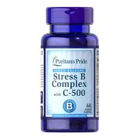 Витамины и минералы Puritan's Pride Stress B-Complex with C-500 Timed Release, 60 каплет