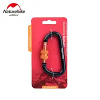 Карабін багатофункціональний з муфтою Naturehike D-type 80 мм NH15A008-D Black