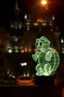 Змінна пластина для 3D ламп "Черепашка з окулярами" 3DTOYSLAMP