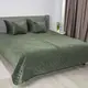 Покрывало полуторное ТЕП Velour Ромб круглый 4-00515_33935 150х210 см темно-зеленое