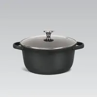 Каструля з кришкою Maestro MR-4027-24 24 см 4.6 л чорна