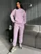 Теплий спортивний костюм YK0100 Сиреневый XXL-3XL