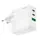 Адаптер сетевой HOCO Header three-port C115A |1USB/2Type-C, 65W/3A, PD/QC|