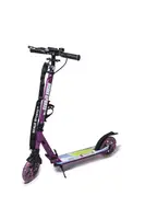 Двухколесный самокат Scale Sports SS-29 ручной тормоз, складной, Led фонарик и колеса. Pink (421319354)