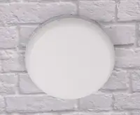 Сучасний круглий світильник стельовий LED для кімнати кухні ванної 25161 Білий 3х17х17 см.