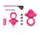 Эрекционное виброкольцо Power Clit Cockring, Pink