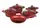 Набір посуду OMS 3002-01-02-Red 9 предметів червоний