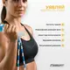 Бісерна скакалка EasyFit FreeRope для трюків 2,7 м (біло-блакитна)