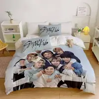 Постельное белье 3D полуторное из микросатина Stray Kids 31412 150х215 см 70х70 см