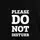 Футболка мужская "Please do not disturb", Черный, XXL, английский
