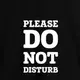 Футболка мужская "Please do not disturb", Черный, XXL, английский