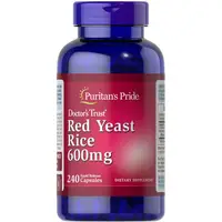 Натуральная добавка Puritan's Pride Red Yeast Rice 600 mg, 240 капсул