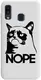 Чехол-накладка TOTO Pure TPU 2mm Print Case Samsung Galaxy A20/A30 #4 Cat Nope White