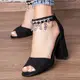 Женские босоножки Fashion Aziza 3076 38 размер 24,5 см Черный