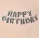 Набор надувных шариков Happy Birthday Silver 5957 13 предметов серебристый