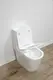Унітаз цільний підлоговий безобідковий COMFORT із сидінням Soft Close DP, 700*370*800