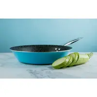 Сковорода универсальная с подставкой Gusto Blue Flowers PR-2104-28 28 см