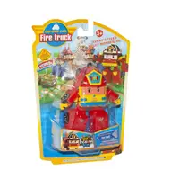 Детский трансформер Robocar POLI 378B высота 12 см Красный Пожарная
