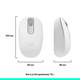 Мышь компьютерная безпроводная Logitech M196 Bluetooth White L910-007460 белая